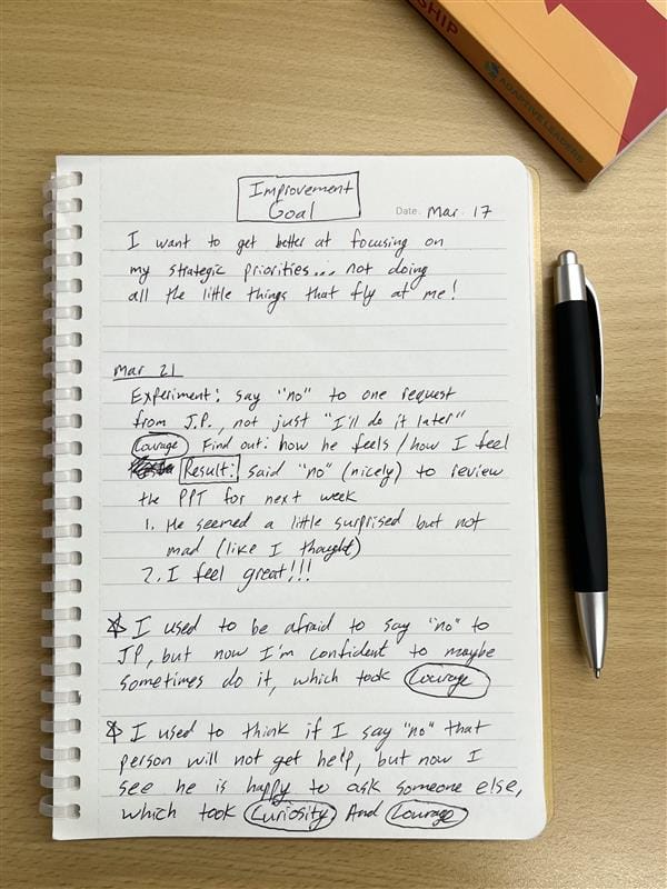 Your Adaptive Journal: Evidence of Change 2